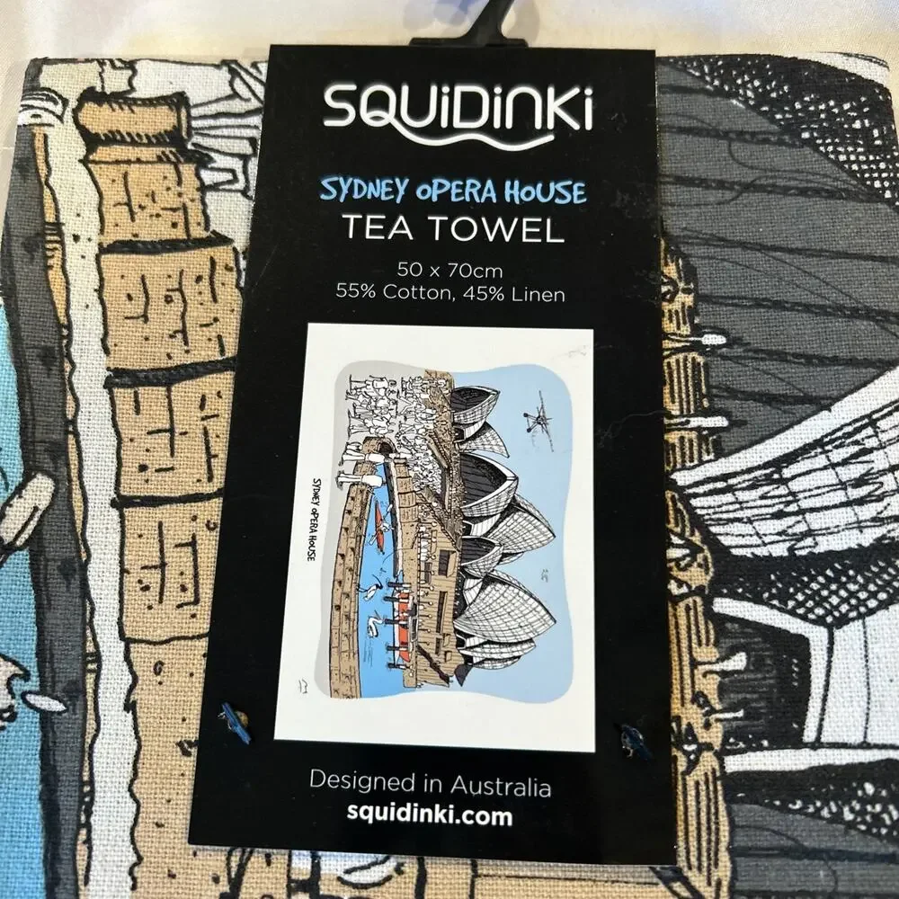 New Squidinki Placemats (4) Sydney Harbour Collection I & Tea Towel